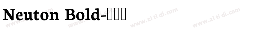 Neuton Bold字体转换